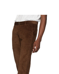 Naked and Famous Denim Brown Velvet Twill Chinos