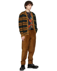Ps By Paul Smith Tan Corduroy Double Pocket Trousers