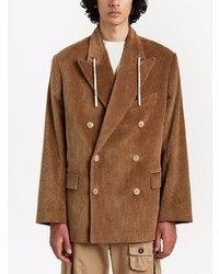 Palm Angels Double Breasted Drawstring Blazer