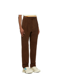 Gucci Brown Regular Fit Corduroy Trousers