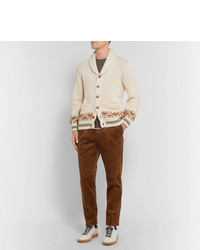 Brunello Cucinelli Pleated Cotton Corduroy Trousers