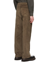 AMOMENTO Brown Wide Leg Trousers