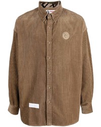 AAPE BY A BATHING APE Aape By A Bathing Ape Logo Patch Corduroy Shirt