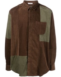 Engineered Garments Combo Colour Block Cotton Shirt