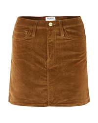 Frame Le Mini Stretch Cotton Blend Corduroy Mini Skirt