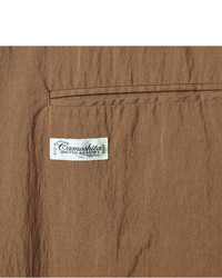 Camoshita Brown Unstructured Cotton Blend Blazer