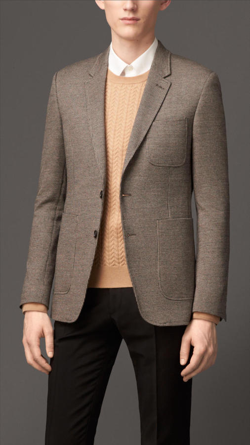 Burberry Slim Fit Wool Cotton Blazer, $1,195 | Burberry | Lookastic