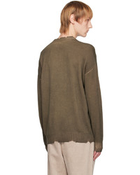 Izzue Brown Patchwork Sweater