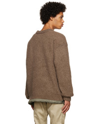 Sacai Brown Rib Sweater