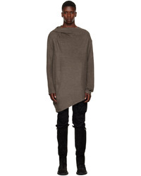 Julius Brown Twisted Neck Sweater