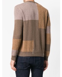 Mauro Grifoni Colour Block Fitted Sweater