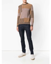 Mauro Grifoni Colour Block Fitted Sweater
