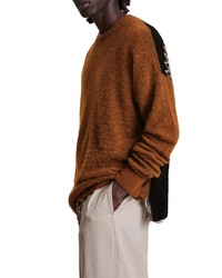 AllSaints Ewan Zigzag Back Sweater