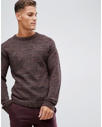 Selected Homme Heavy Mixed Yarn Knitted Jumper