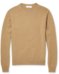 Ami Knitted Wool Crew Neck Sweater