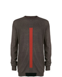 Rick Owens Longline Stripe Front Sweater