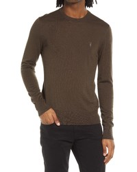 AllSaints Mode Slim Fit Wool Sweater In Haze Green At Nordstrom