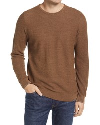 Brax Rick Merino Wool Blend Crewneck Sweater In Toffee At Nordstrom