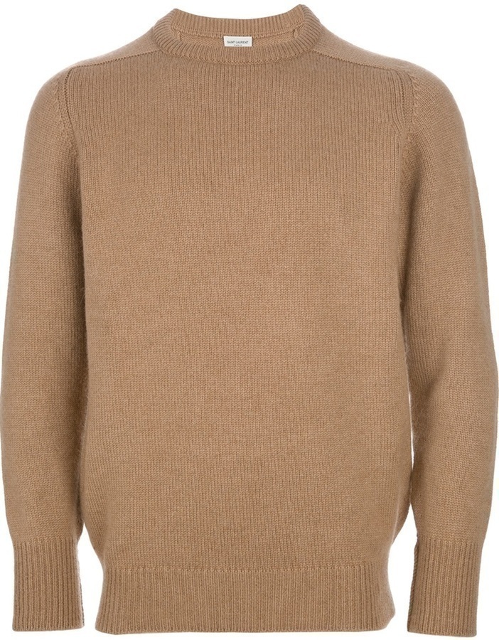 Saint Laurent Crew Neck Sweater, $574 | farfetch.com | Lookastic