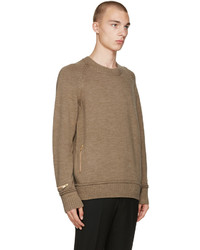 Undercover Tan Wool Zip Sweater