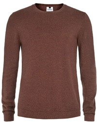 Topman Burgundy Twist Texture Sweater