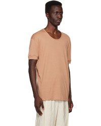 Lemaire Beige Ribbed T Shirt