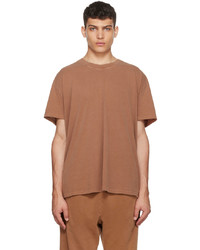 Les Tien Brown Gart Dyed T Shirt