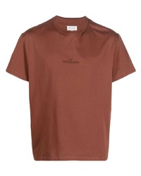 Maison Margiela Embroidered Logo Short Sleeve T Shirt