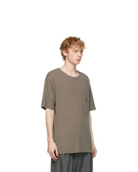 Lemaire Grey Crepe Jersey T Shirt