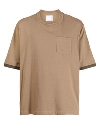Sacai Panelled Cotton T Shirt