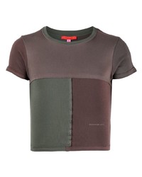 Eckhaus Latta Panelled Design Cotton T Shirt