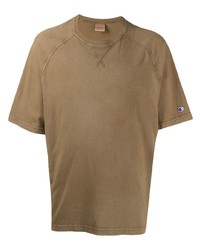 Champion Raglan Sleeved Cotton T Shirt