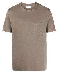 Officine Generale Short Sleeve Cotton Blend T Shirt