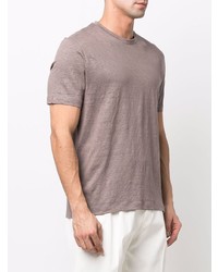 Ermenegildo Zegna Short Sleeve Linen T Shirt