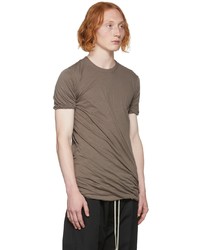 Rick Owens Taupe Double T Shirt