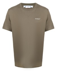 Off-White Wave Diag Print T Shirt