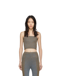 Eckhaus Latta Brown And Blue Plated Tank Top