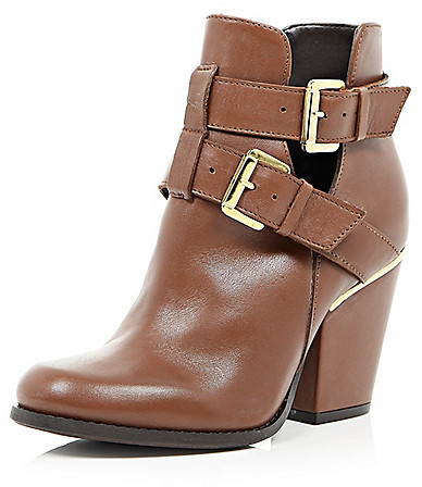 river island leather ankle boots