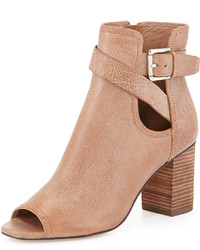 Donald J Pliner Greco Peep Toe Ankle Bootie Taupe