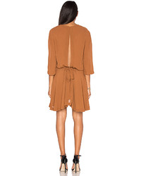 Pfeiffer The Ray Open Back Dress In Brown