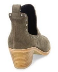 Rebecca Minkoff Lana Studded Cutout Suede Booties