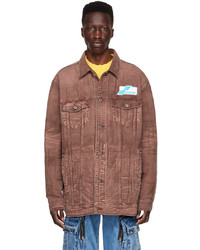 Brown Denim Shirt Jacket
