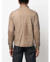 Giorgio Brato Leather Western Shirt