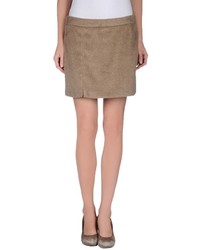 Brown Denim Skirt