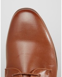 Asos Derby Shoes In Tan With Natural Sole