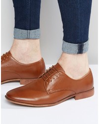 Asos Derby Shoes In Tan With Natural Sole