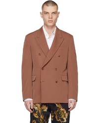 Paul Smith Brown Wool Double Breasted Blazer