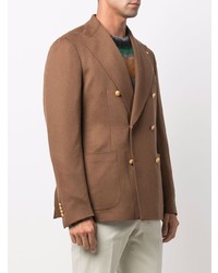 Tagliatore Double Breasted Camel Hair Jacket