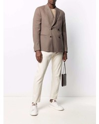 Z Zegna Notched Lapel Double Breasted Blazer
