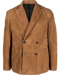 Tagliatore Suede Leather Double Breasted Jacket